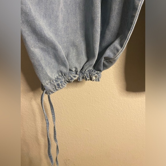 *LAST ONE* Denim Wide leg Cinch Pants - Picture 12 of 13